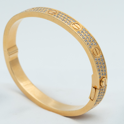 [Am jewelry]LOVE BRACELET 6.1MM DIAMOND-PAVED