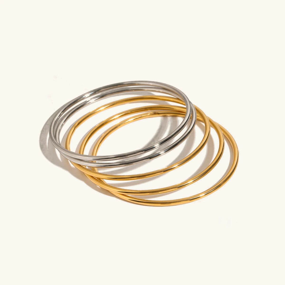 [AM Jewels]Shannon Gold Bangle Set