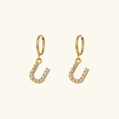 [AM Jewels]Wilhemina Initial Letter Earrings