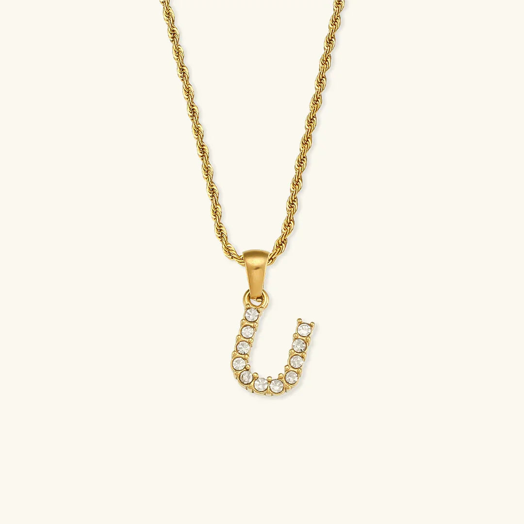 [AM Jewels]Maeve Letter Initial Diamond Necklace