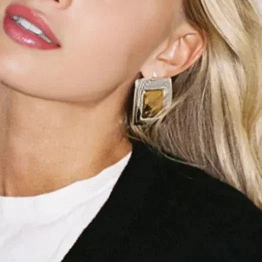 [AM Jewels]Jocelyn Two Tone Earrings
