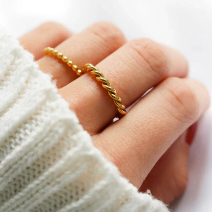 [AM Jewels]Melody Gold Twist Ring