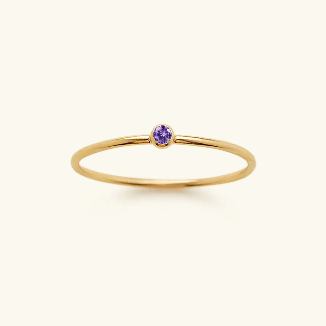 [AM Jewels]Amelia Birthstone Stacker Ring