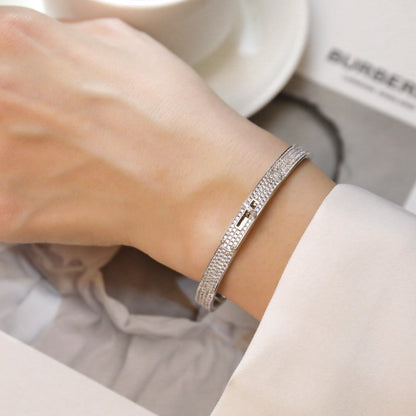 [Am jewelry]KELLY BRACELET DIAMOND PAVED
