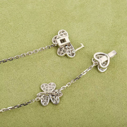 [Am jewelry]FRIVOLE SILVER 9 FLOWERS NECKLACE