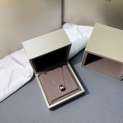 [Am jewelry]JEUX DE PINK GOLD DIAMOND NECKLACE