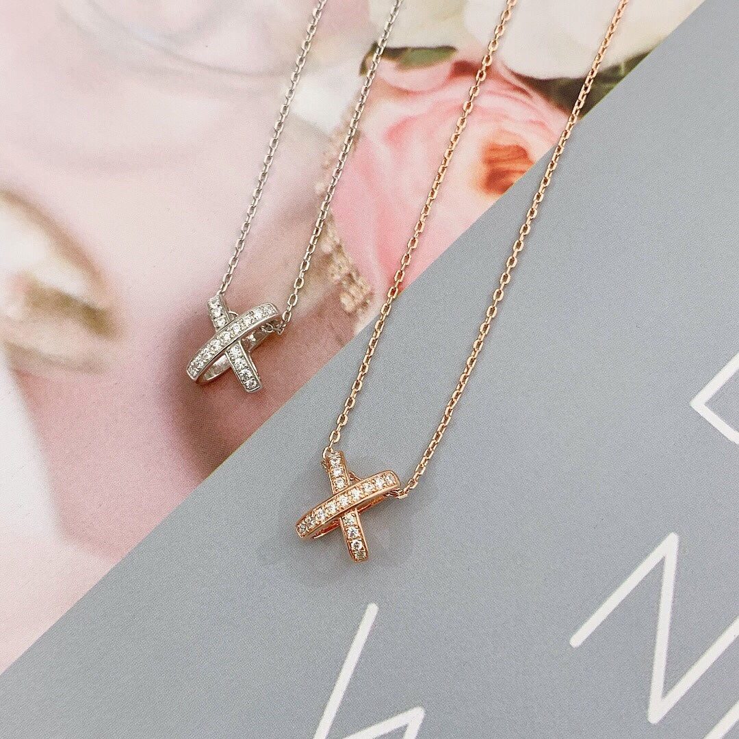 [Am jewelry]JEUX DE DIAMOND NECKLACE