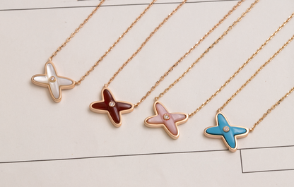 [Am jewelry]JEUX DE NECKLACE 1 DIAMOND