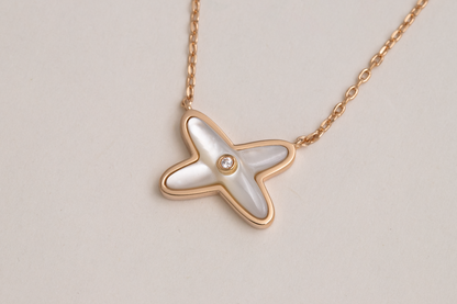 [Am jewelry]JEUX DE NECKLACE 1 DIAMOND