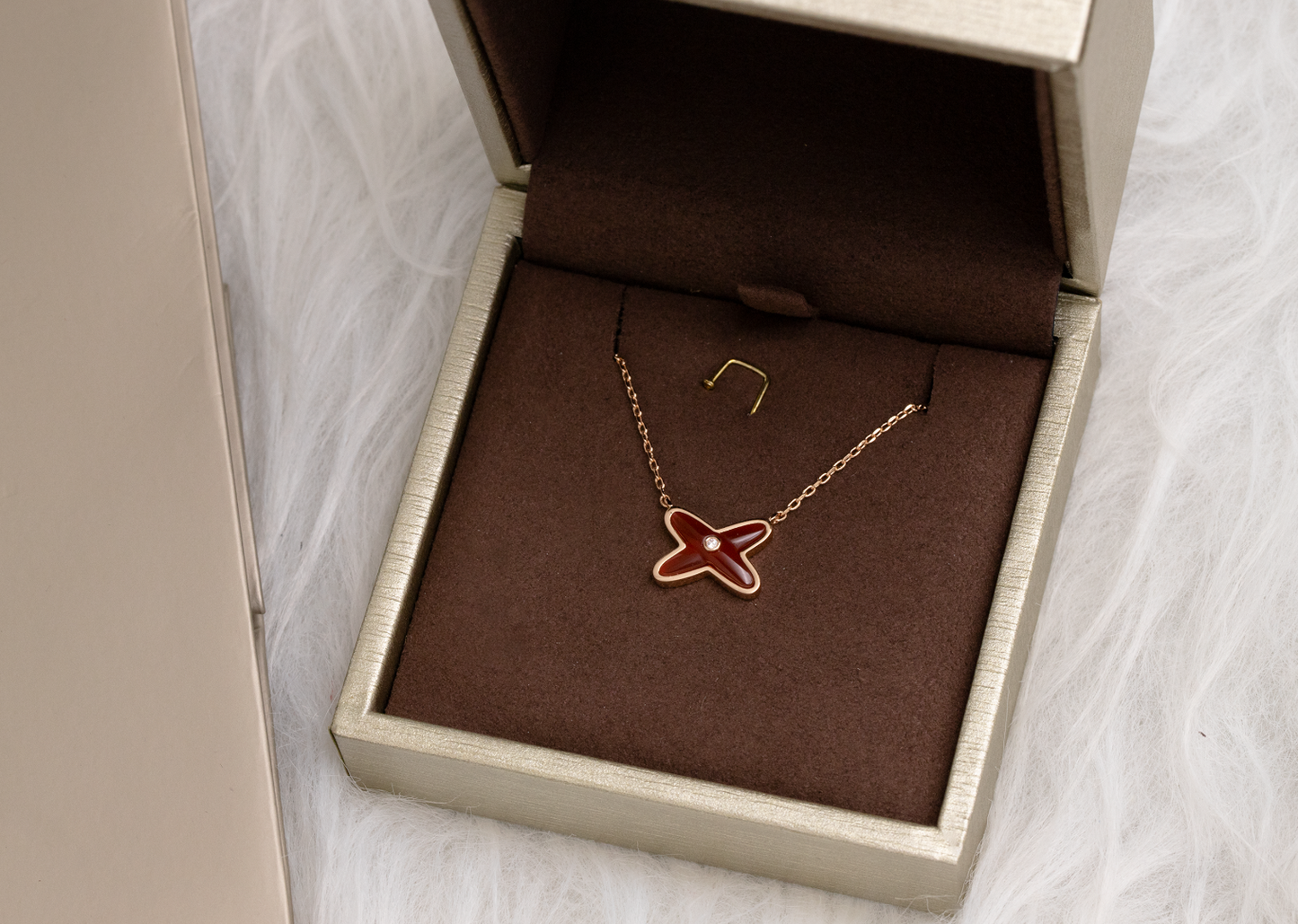 [Am jewelry]JEUX DE NECKLACE 1 DIAMOND