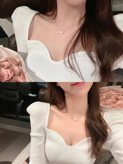 [Am jewelry]JEUX DE NECKLACE 1 DIAMOND