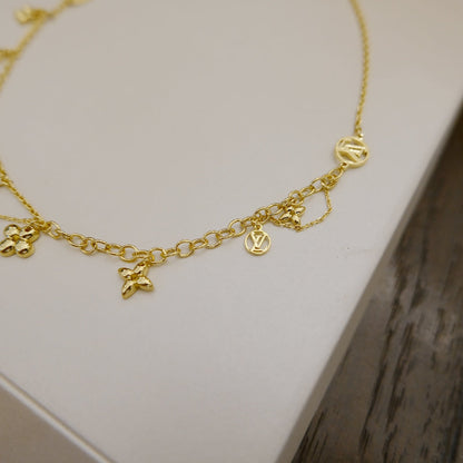 [Am jewelry]BLOOMING SUPPLE NECKLACE BRASS