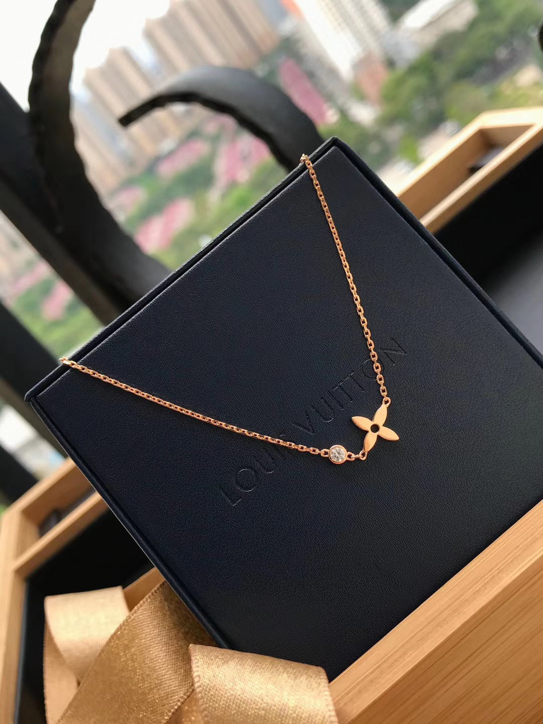 [Am jewelry]BLOSSOM PENDANT PINK GOLD AND DIAMOND
