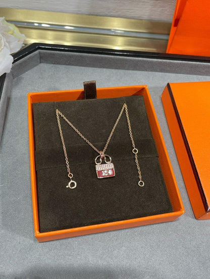 [Am jewelry]H CIRCE MOISSANITE PENDANT NECKLACE GOLD