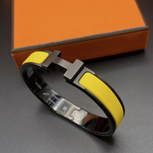 [Am jewelry]CLIC HM SO BLACK YELLOW BRACELET