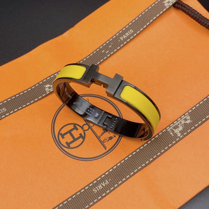 [Am jewelry]CLIC HM SO BLACK YELLOW BRACELET