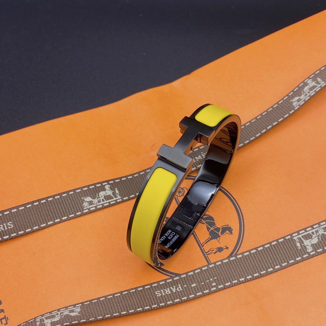 [Am jewelry]CLIC HM SO BLACK YELLOW BRACELET