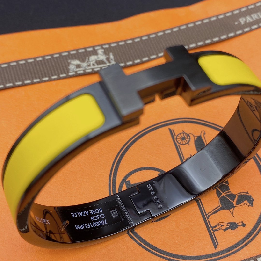 [Am jewelry]CLIC HM SO BLACK YELLOW BRACELET