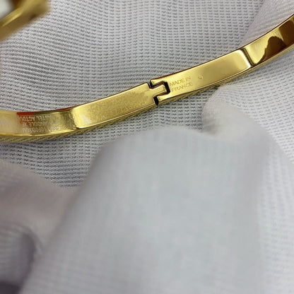 [Am jewelry]CLASSIC HM CLIC WHITE 8MM ENAMEL BRACELET