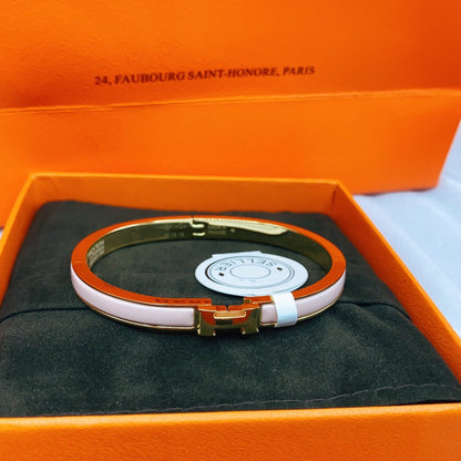 [Am jewelry]CLASSIC HM CLIC  PINK 8MM ENAMEL BRACELET