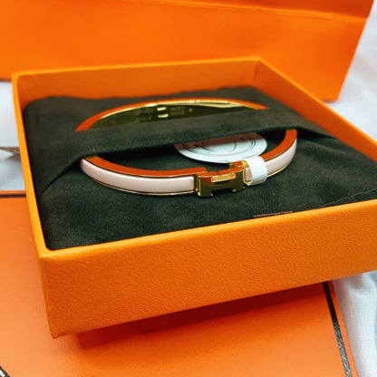 [Am jewelry]CLASSIC HM CLIC  PINK 8MM ENAMEL BRACELET