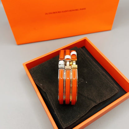 [Am jewelry]CLASSIC HM CLIC RED 8MM ENAMEL BRACELET
