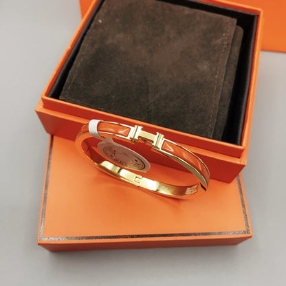 [Am jewelry]CLASSIC HM CLIC RED 8MM ENAMEL BRACELET