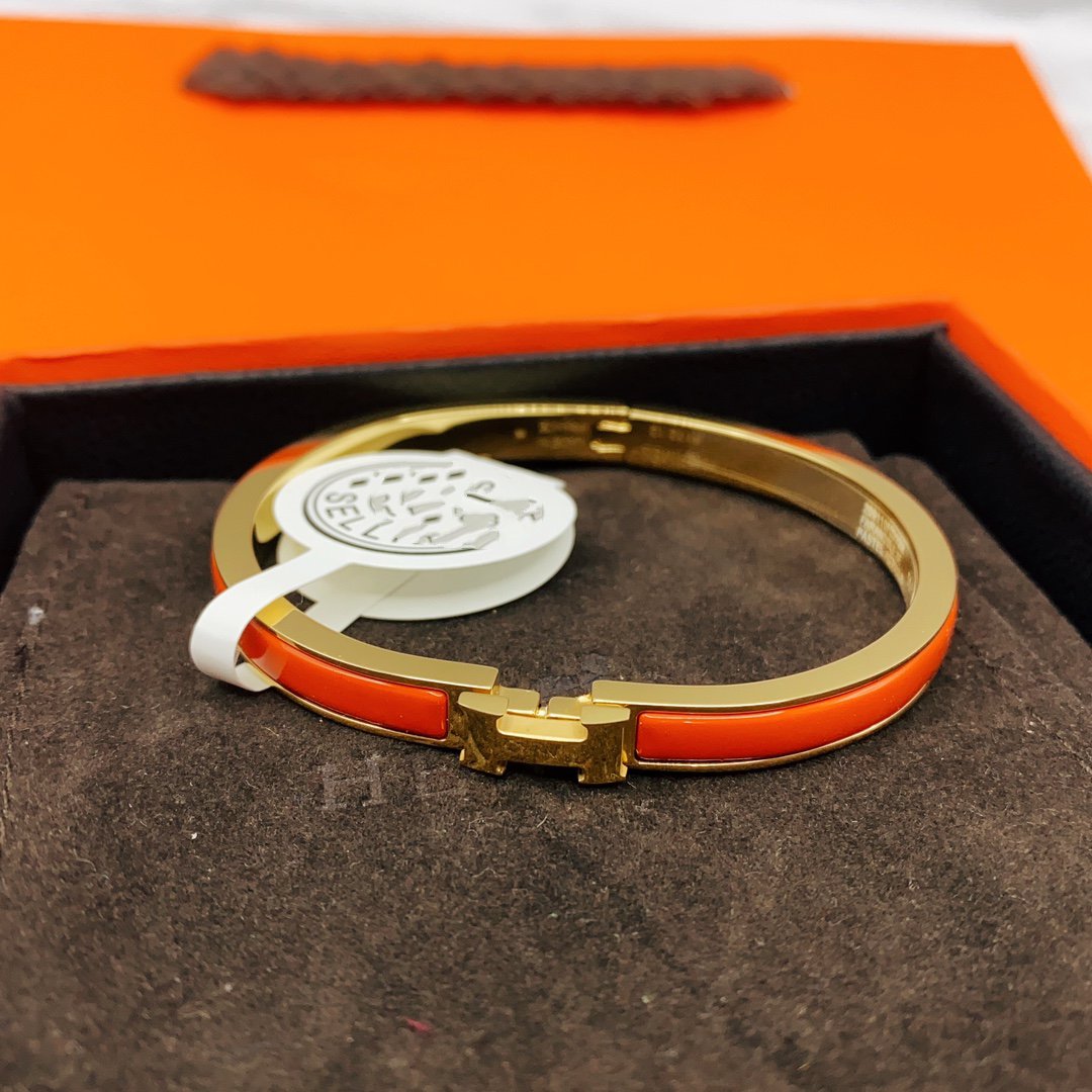 [Am jewelry]CLASSIC HM CLIC RED 8MM ENAMEL BRACELET