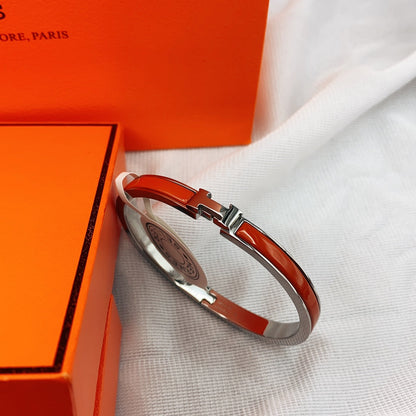 [Am jewelry]CLASSIC HM CLIC RED 8MM ENAMEL BRACELET