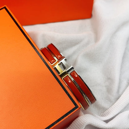 [Am jewelry]CLASSIC HM CLIC RED 8MM ENAMEL BRACELET