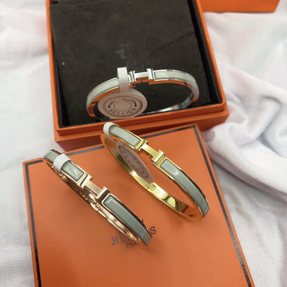 [Am jewelry]CLASSIC HM CLIC GREEN 8MM ENAMEL BRACELET