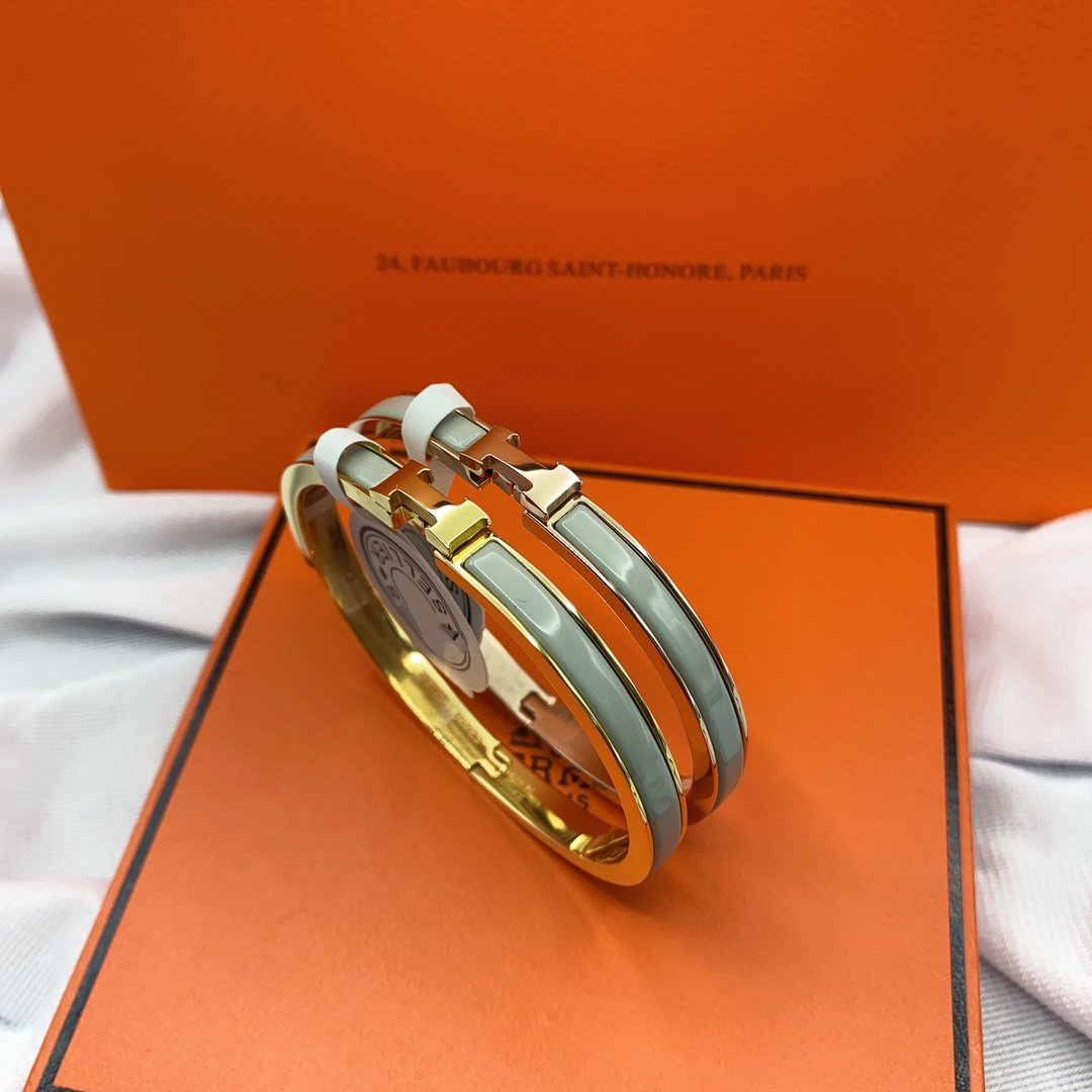 [Am jewelry]CLASSIC HM CLIC GREEN 8MM ENAMEL BRACELET