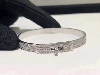 [Am jewelry]HM KELLY BRACELET IN SILVER AND FULL PAVE DIAMOND