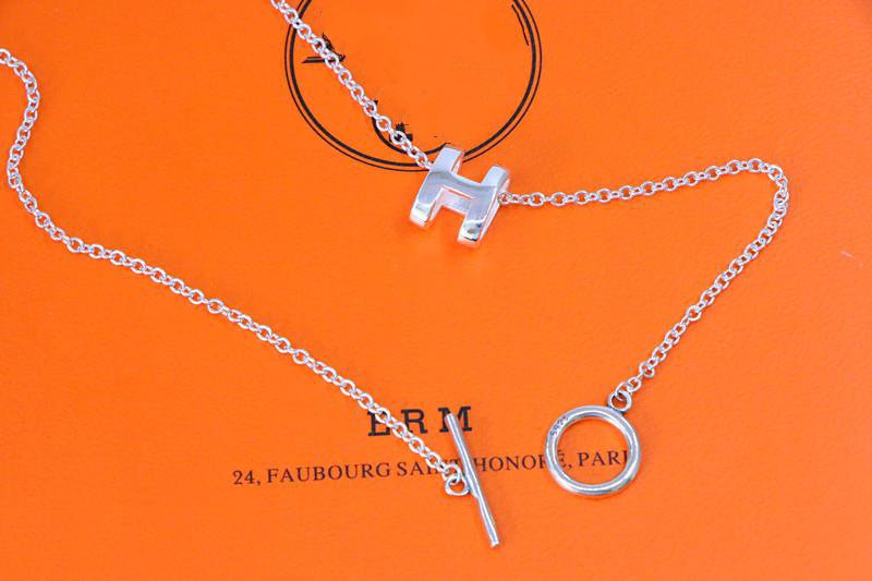 [Am jewelry]HM NECKLACE H LETTER OVAL SERIES