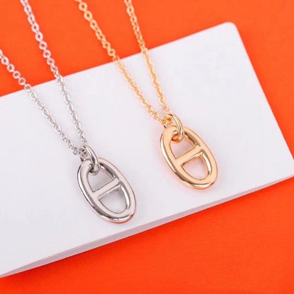 [Am jewelry]HM PIG NOSE NECKLACE