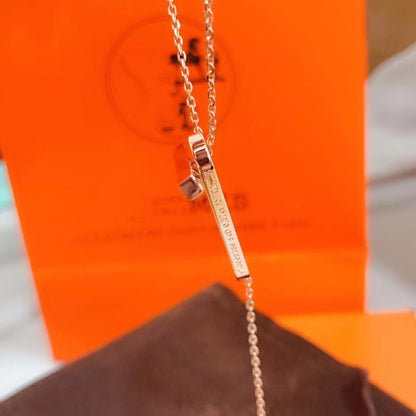 [Am jewelry]HM NECKLACE PLATINUM ROSE GOLD DIAMOND