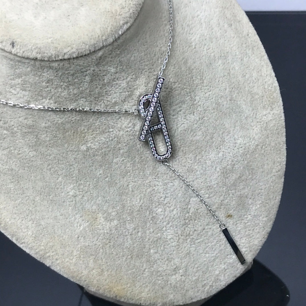 [Am jewelry]HM NECKLACE PLATINUM ROSE GOLD DIAMOND
