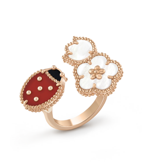 [Am jewelry]LUCKY 3 MOTIF ROSE GOLD RING