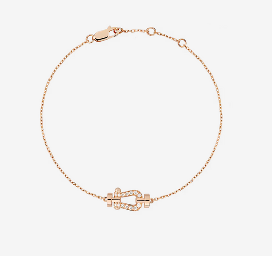 [Am jewelry]FORCE 10 FULL DIAMOND BUCKLE CHAIN LINK MINI MODEL