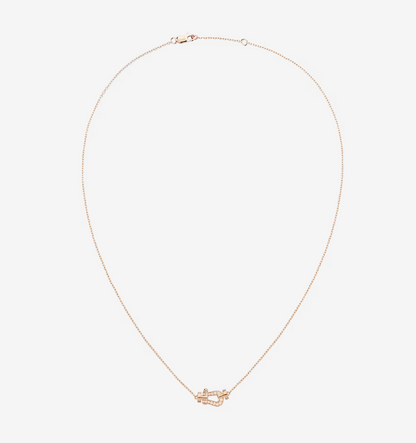 [Am jewelry]FORCE 10 DIAMOND PINK GOLD NECKLACE MINI MODEL