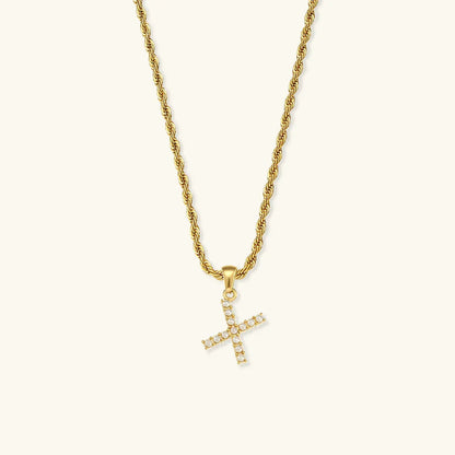 [AM Jewels]Elodie Initial Letter Pearl Necklace