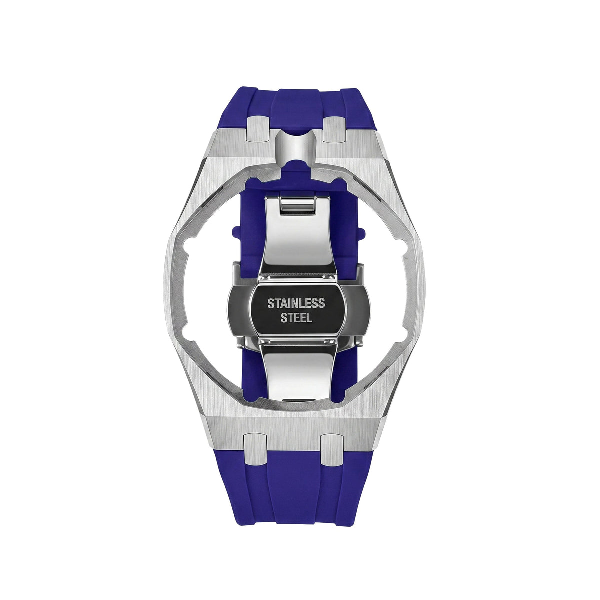 AM Jewels Strap Exclusive Steel Case & Silicone Strap With Cradle