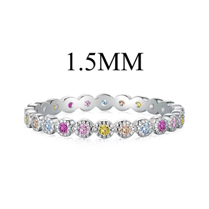 [Am jewelry]Radiant Sparkling Round Cut Daily Ring