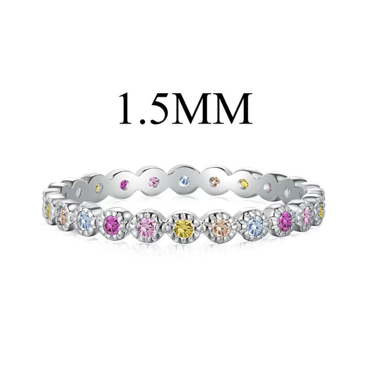[Am jewelry]Radiant Sparkling Round Cut Daily Ring