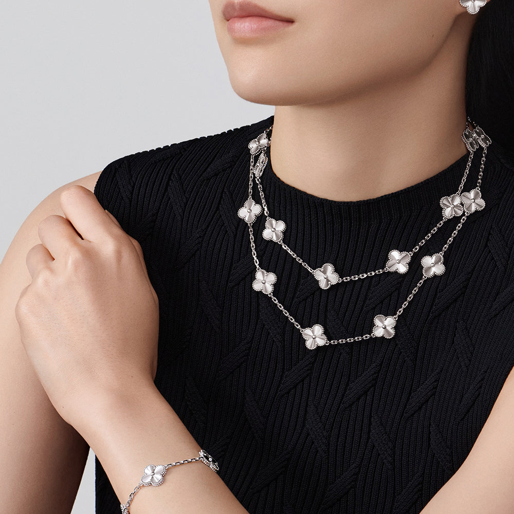 [Am jewelry]CLOVER 20 MOTIFS DIAMOND SILVER