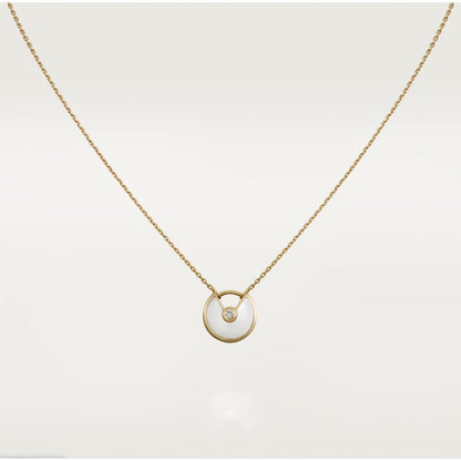 [Am jewelry]AMULETTE ROSE GOLD MOP NECKLACE
