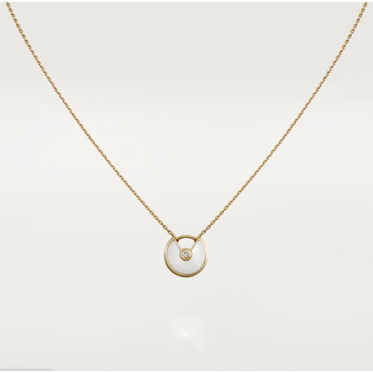 [Am jewelry]AMULETTE ROSE GOLD MOP NECKLACE