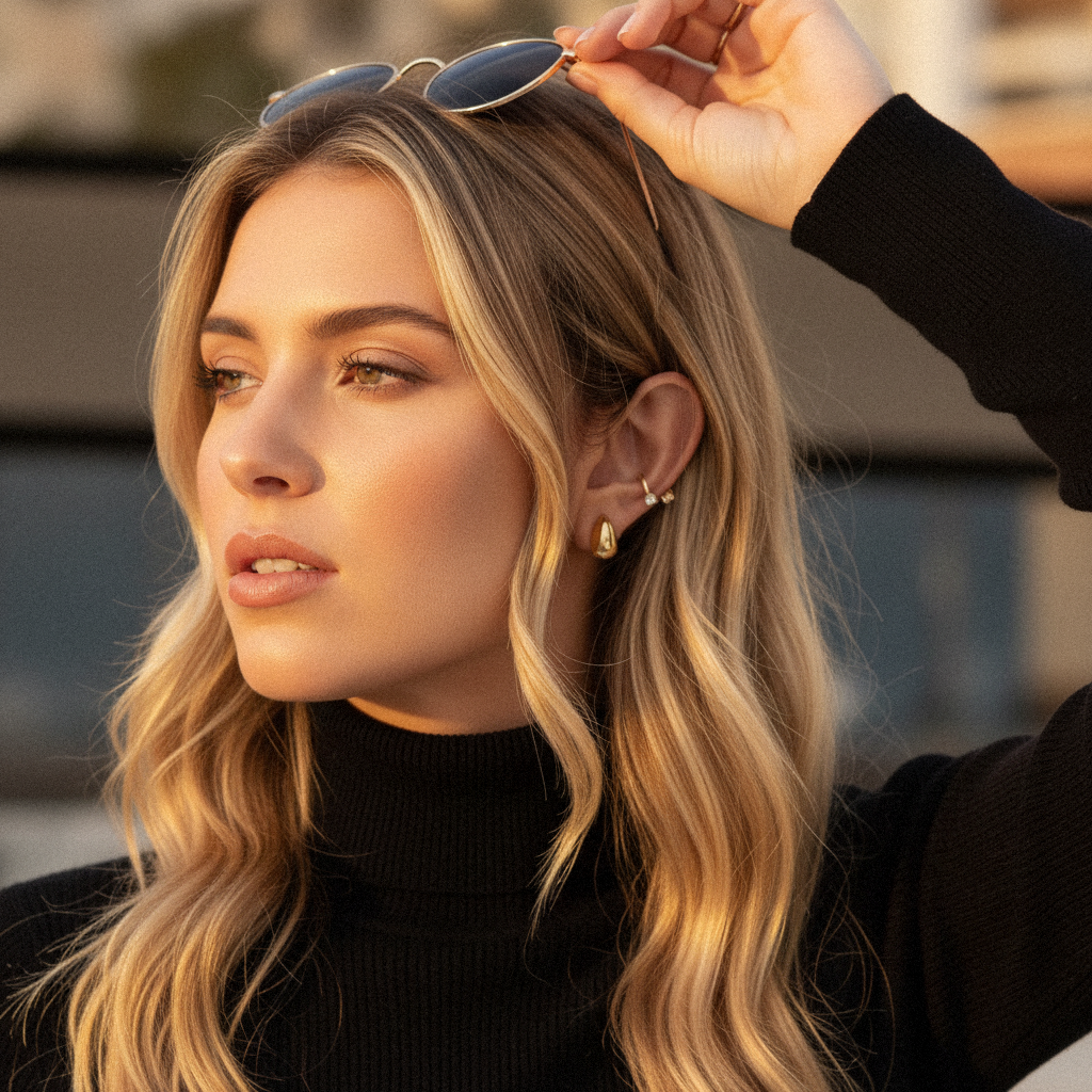[AM Jewels]Velvette Gold Earrings