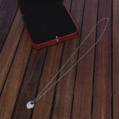 [Am jewelry]AMULETTE SILVER FULL DIAMOND NECKLACE