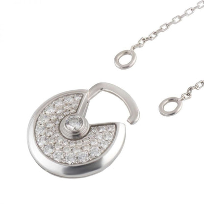 [Am jewelry]AMULETTE SILVER FULL DIAMOND NECKLACE